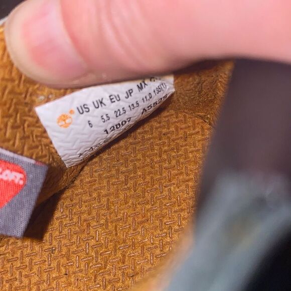 Timberland suede leather high top combat boots black toddler - Picture 9 of 9